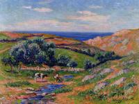Moret, Henri - A Valley in Sadaine, the Bay of Douarnenez